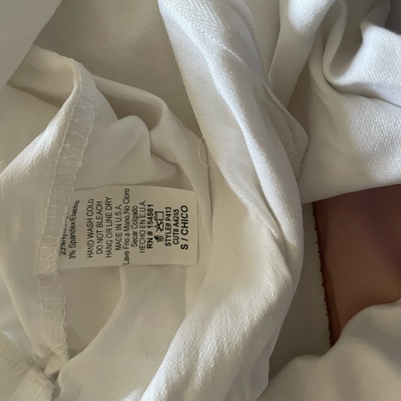 Fashion Nova white trousers tie belted front size small - Picture 4 of 7